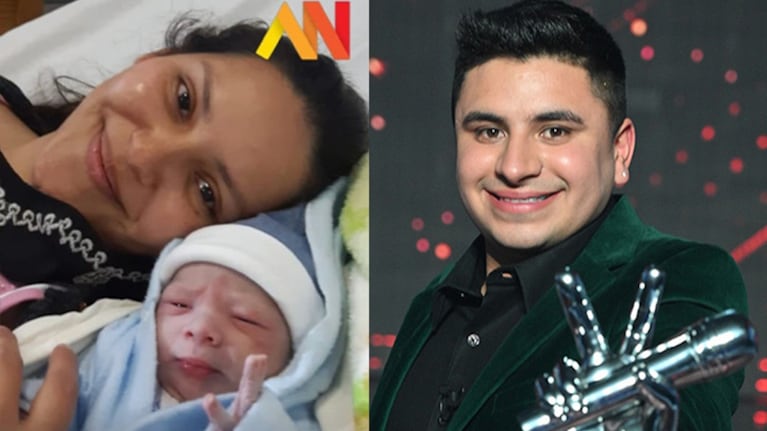 Francisco Benítez, el ganador de La Voz, compartió una tierna foto de su bebé recién nacido junto a su novia.