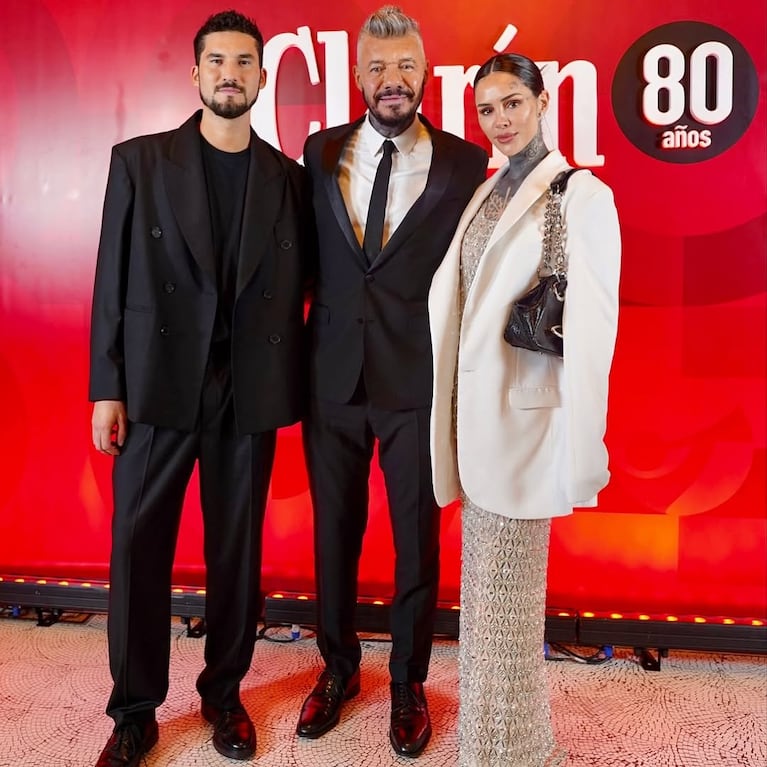 Francisco, Marcelo y Candelaria Tinelli. (Foto: @MarceloTinelli.)