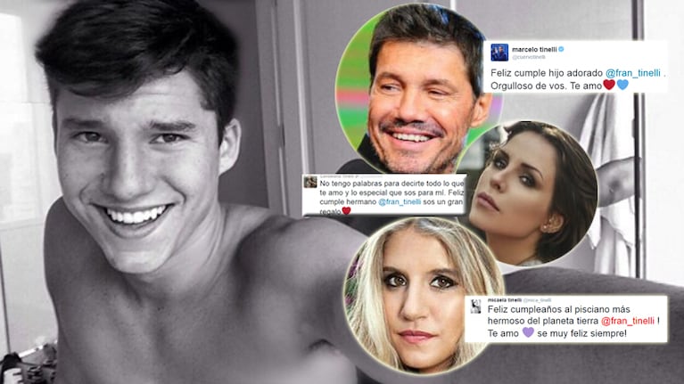 Francisco Tinelli cumplió 18 años… ¡y recibió mensajes súper emotivos de su familia! (Foto: Twitter)