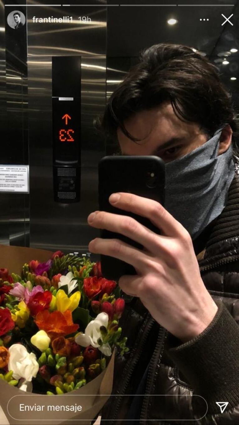 Francisco Tinelli reveló el tierno gesto de su abuelo tras declarar que se regala flores a sí mismo: "Vino a regalarme flores"