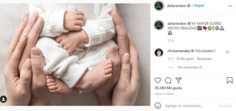 Franco Armani y su esposa le dieron la bienvenida a su primer hijo: "Mi mayor bendición"