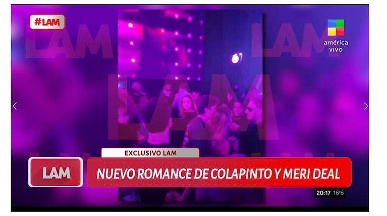 Franco Colapinto y Meri Deal. Captura: LAM / América TV