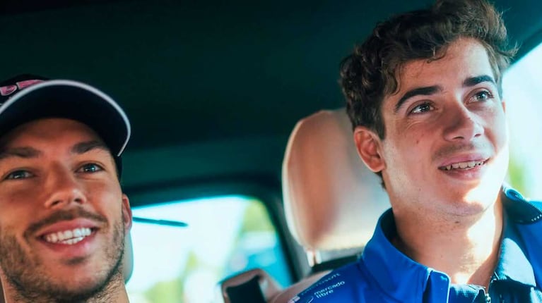 Franco Colapinto y Pierre Gasly (Foto: Instagram @alpinef1team)