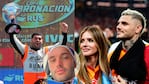 Franco Deambrosi, China Suárez y Mauro Icardi.