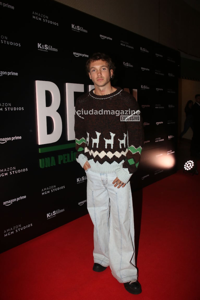 Franco Masini en el estreno de Belén (Foto: Movilpress).