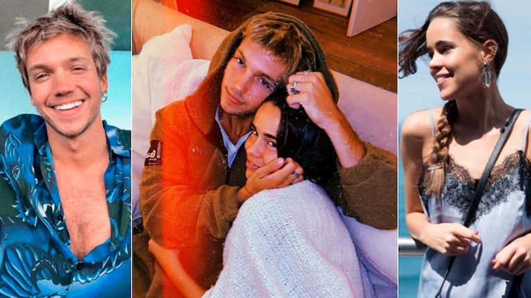 Franco Masini presentó a su novia, Juana Farrell, con una romántica postal