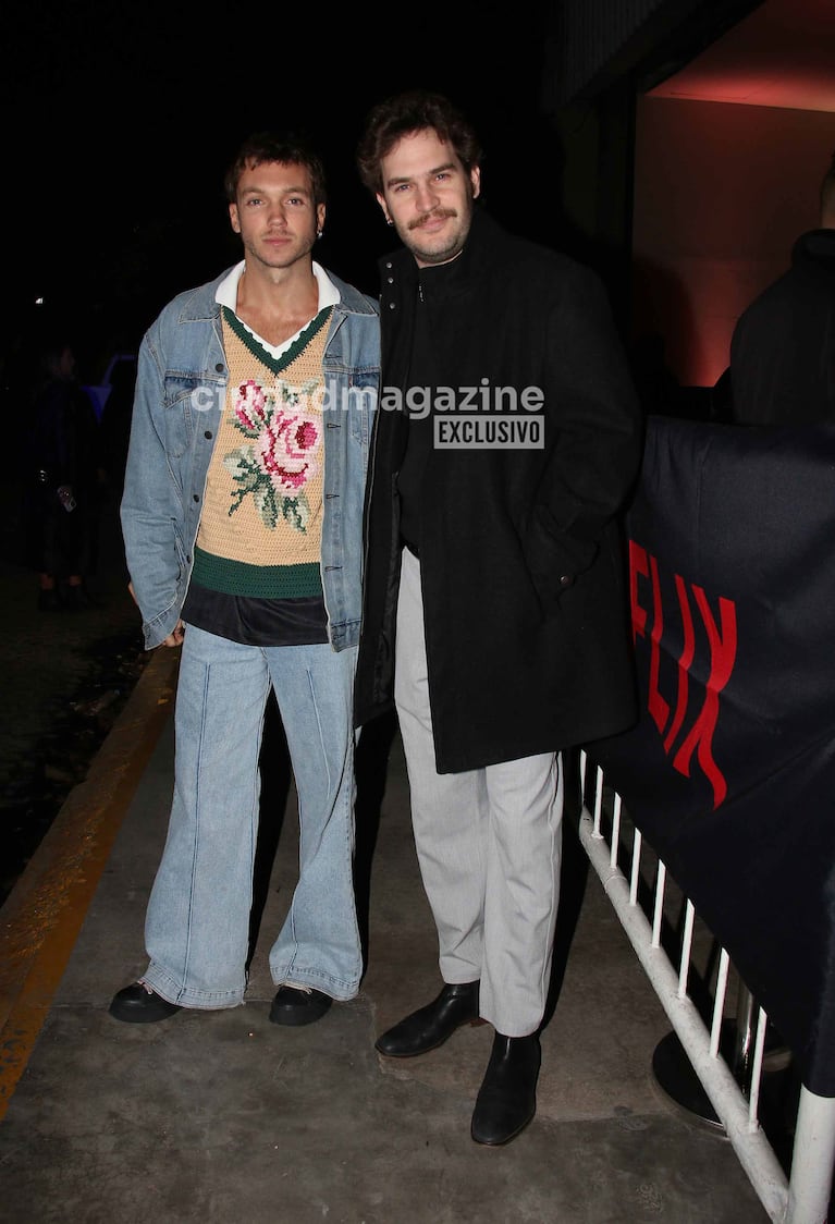 Franco Masini y Matías Mayer en el estreno de En el Barro (Foto: Movilpress).