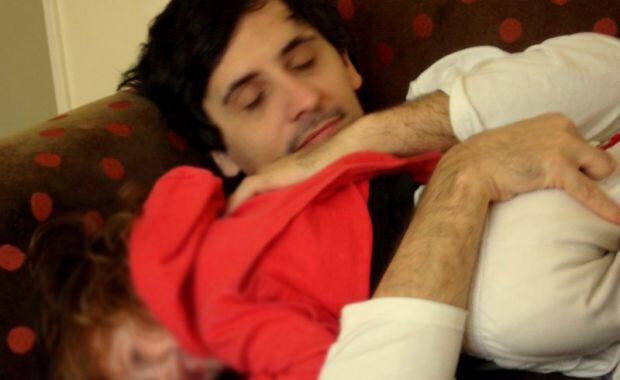 Franco Torchia, con su hijita Teresa. (Foto: álbum personal Franco Torchia)