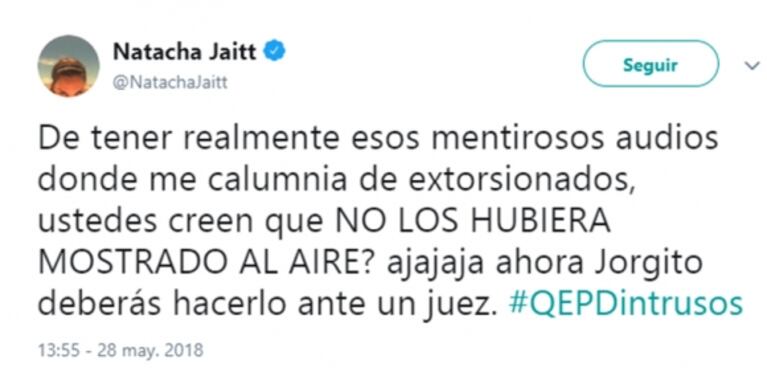 Fuerte acusación de Jorge Rial a Natacha Jaitt sobre el escándalo de Morena: la respuesta de la mediática