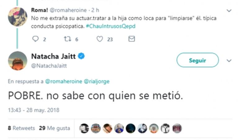 Fuerte acusación de Jorge Rial a Natacha Jaitt sobre el escándalo de Morena: la respuesta de la mediática