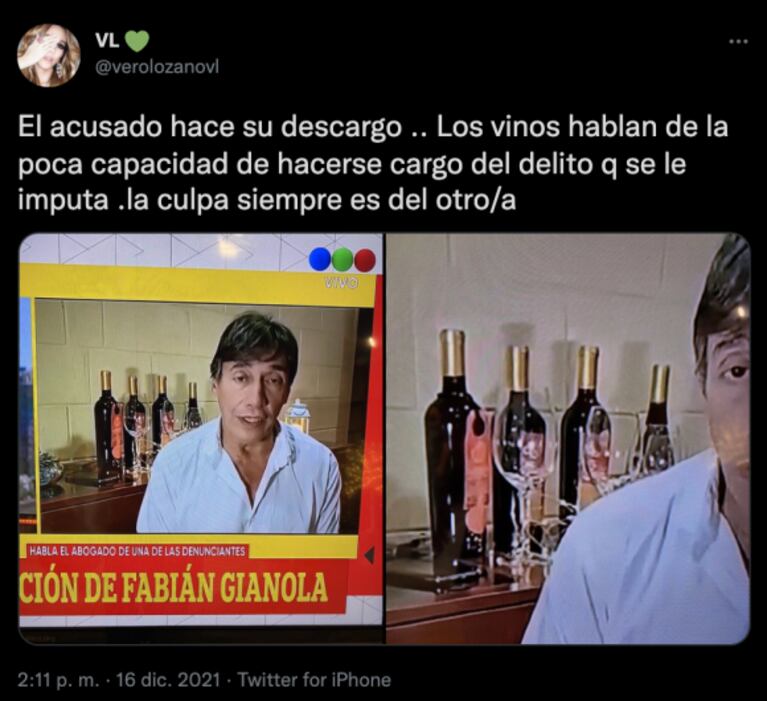Fuerte crítica de Verónica Lozano tras el descargo de Fabián Gianola: "Poca capacidad de hacerse cargo"