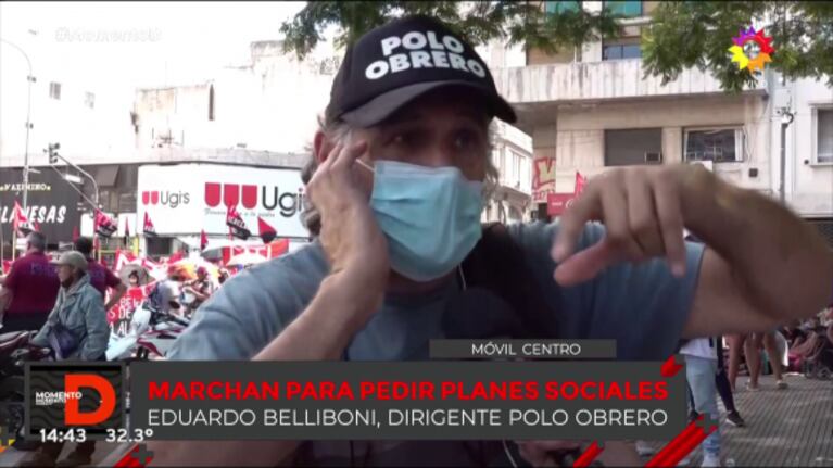 Fuerte cruce de Cinthia Fernández con un manifestante: "No levante la voz, que está hablando con una mujer"