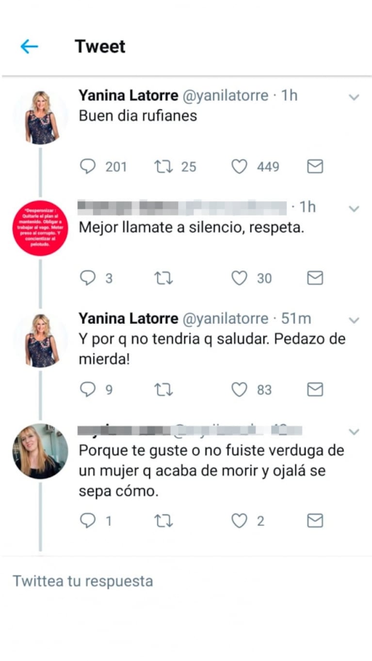 Fuerte cruce de Yanina Latorre con sus seguidores tras la muerte de Natacha Jaitt: "Fui víctima de extorsión"