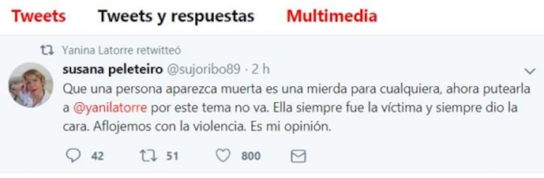 Fuerte cruce de Yanina Latorre con sus seguidores tras la muerte de Natacha Jaitt: "Fui víctima de extorsión"