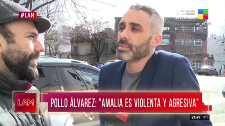 Fuerte cruce del Pollo Álvarez contra Amalia Granata: "Es muy violenta y no me voy a bancar sus agravios"
