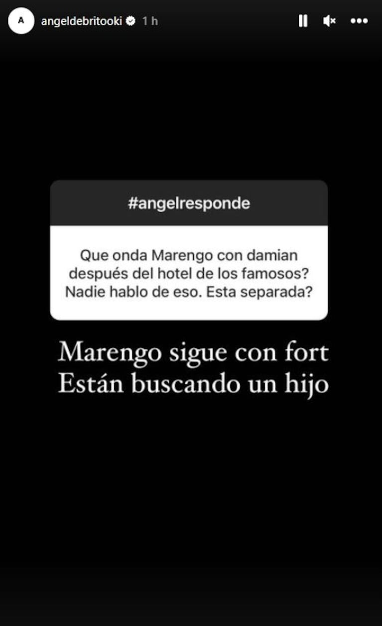 Fuerte dato de Brito sobre cómo sigue la relación de Rocío Marengo con Eduardo Fort después de haberse mostrado muy cerca de Damián Ávila: "Están buscando un hijo"