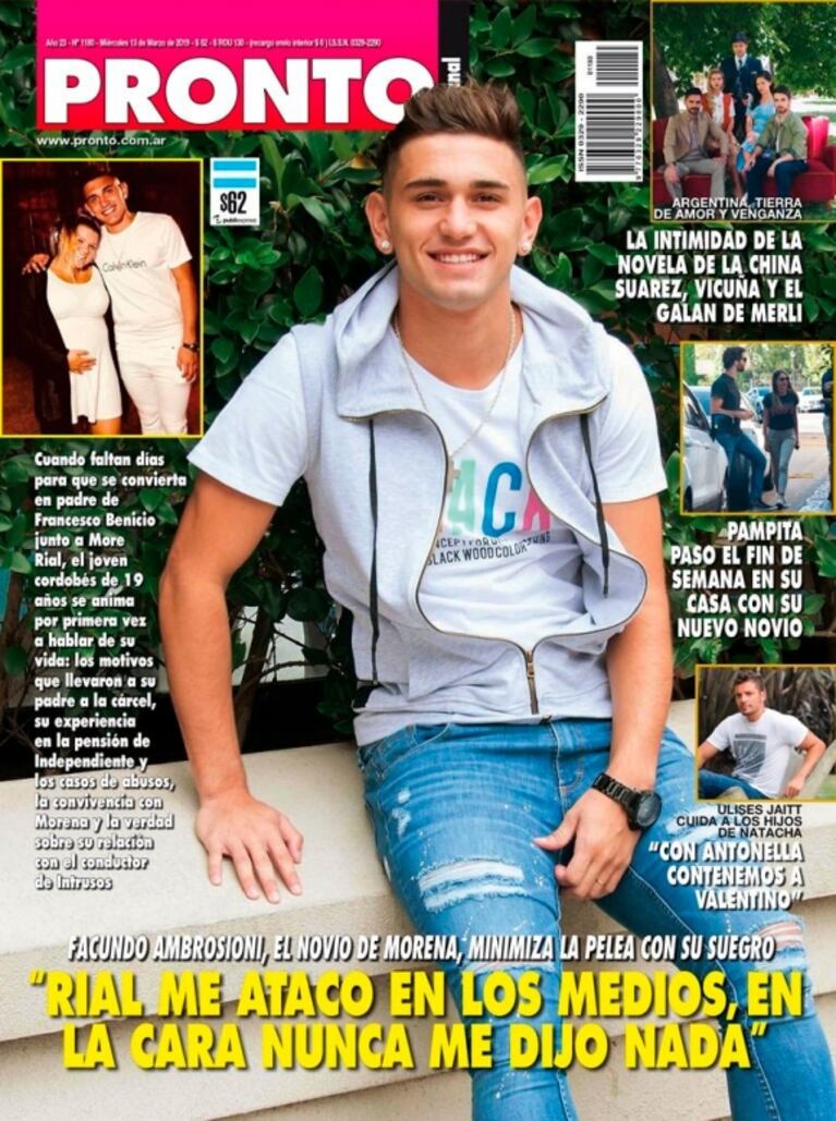 Fuerte declaración del novio de Morena Rial: "Rial me atacó en los medios, en la cara nunca me dijo nada"