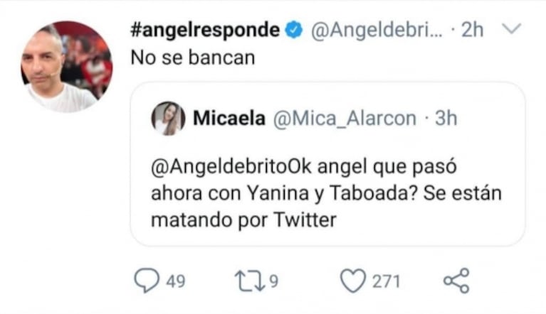 Fuerte definición de Ángel de Brito en medio del escándalo entre Yanina Latorre y Andrea Taboada: "No se bancan"