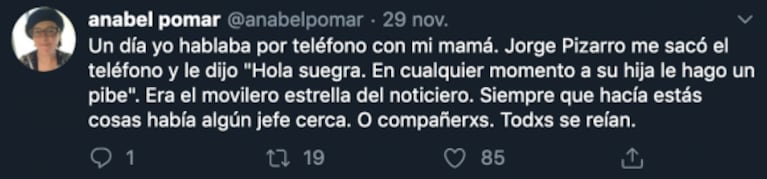 Fuerte denuncia de una periodista de El Nueve contra Jorge Pizarro: "La misoginia y el maltrato motivó su despido"