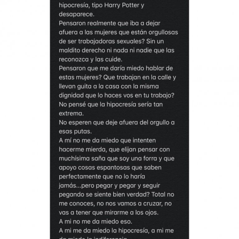Fuerte descargo de Jimena Barón tras la polémica que generó su afiche: "La trata de personas es inhumana"