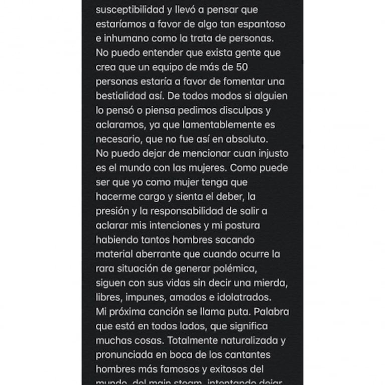 Fuerte descargo de Jimena Barón tras la polémica que generó su afiche: "La trata de personas es inhumana"