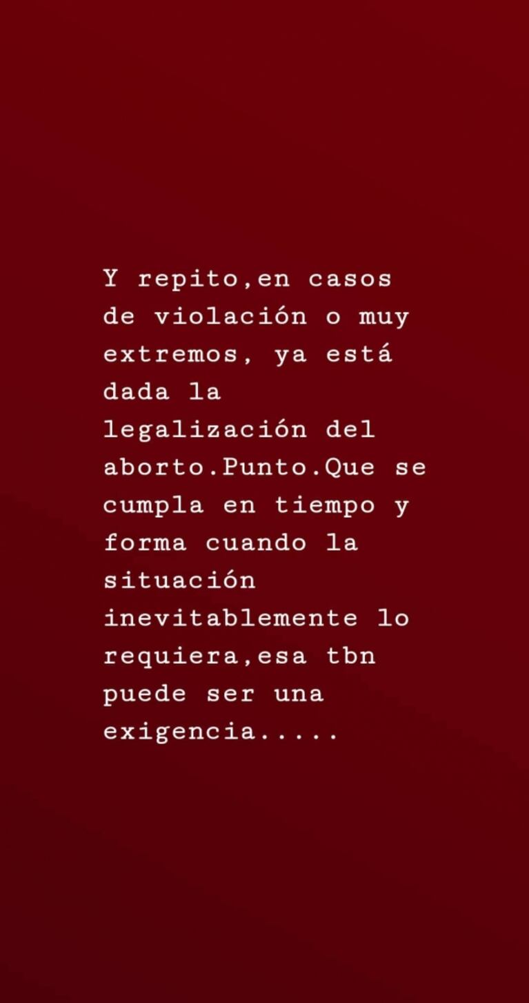 Fuerte descargo de Nicole Neumann contra la legalización del aborto: "Me impresionan las mujeres pidiendo a gritos el asesinato"