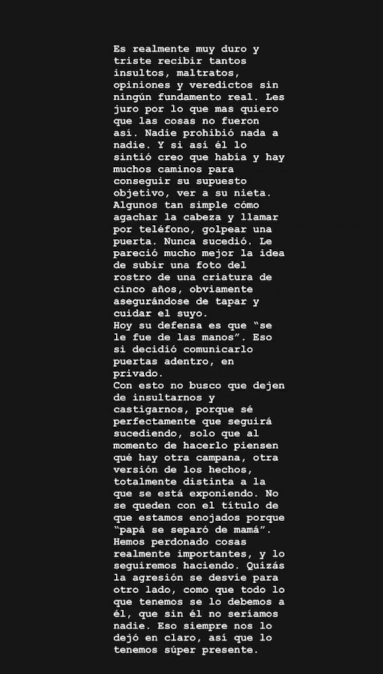 Fuerte descargo de Piñón Fijo tras las acusaciones de sus hijos Sol y Jere: "Es fácil acusar de maltrato y omitir decir claramente la verdad"