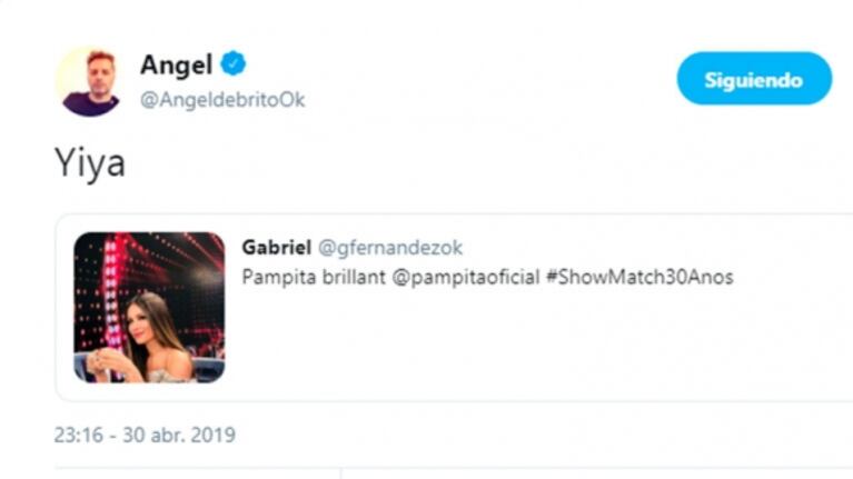 ¡Fuerte! El ácido comentario de Ángel de Brito al ver una foto de Pampita tomando té