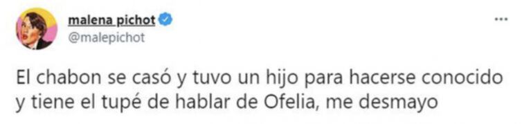 Fuerte frase de Malena Pichot contra Roberto García Moritán: "Se casó y tuvo un hijo para ser conocido"