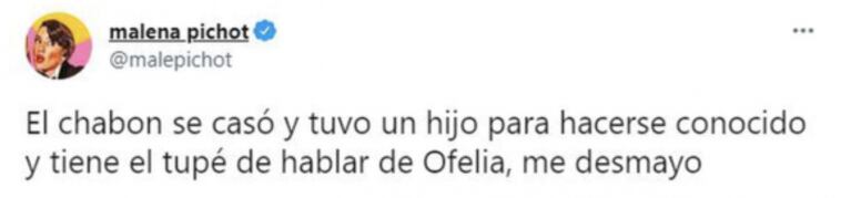 Fuerte frase de Malena Pichot contra Roberto García Moritán: "Se casó y tuvo un hijo para ser conocido"