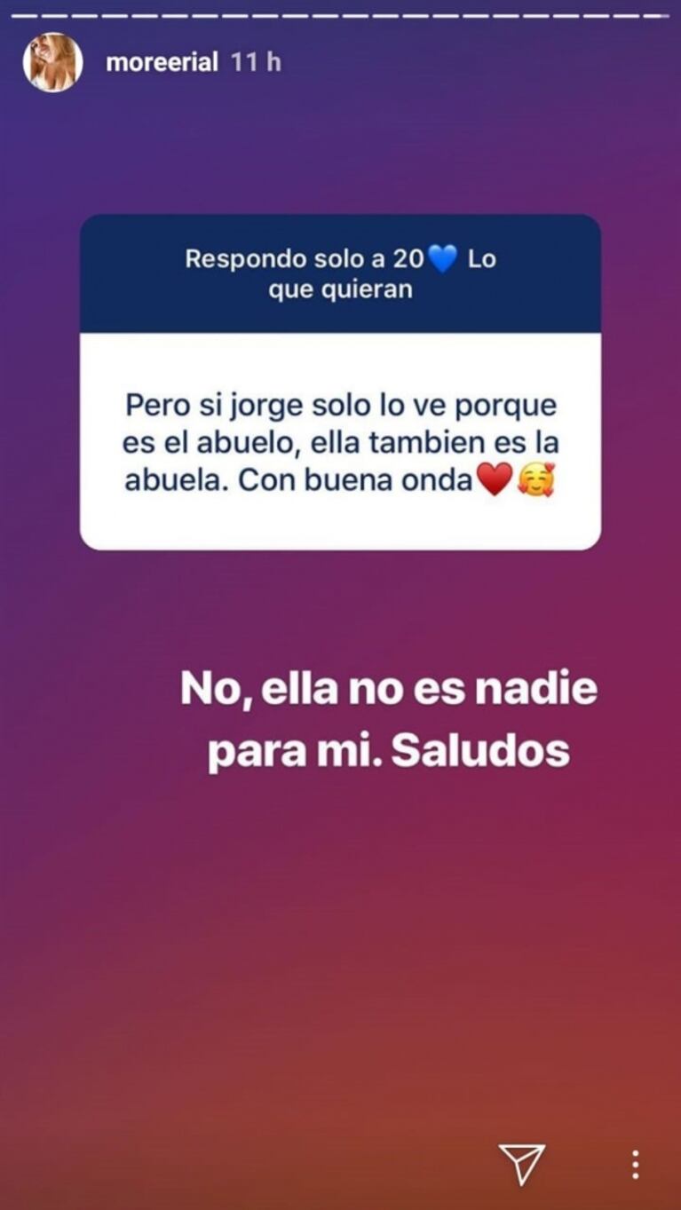 Fuerte frase de Morena Rial para Silvia D’Auro: "Mi hijo no va a tener trato con mi mamá; ni siquiera la va a conocer"