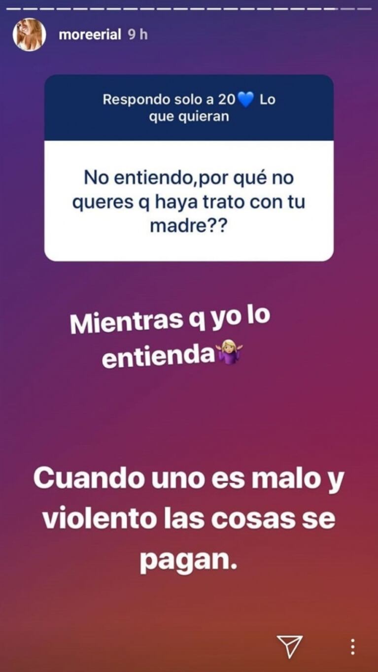 Fuerte frase de Morena Rial para Silvia D’Auro: "Mi hijo no va a tener trato con mi mamá; ni siquiera la va a conocer"