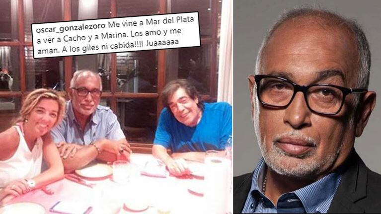 Fuerte frase del Negro González Oro en apoyo a Cacho Castaña: ¡A los giles, ni cabida!