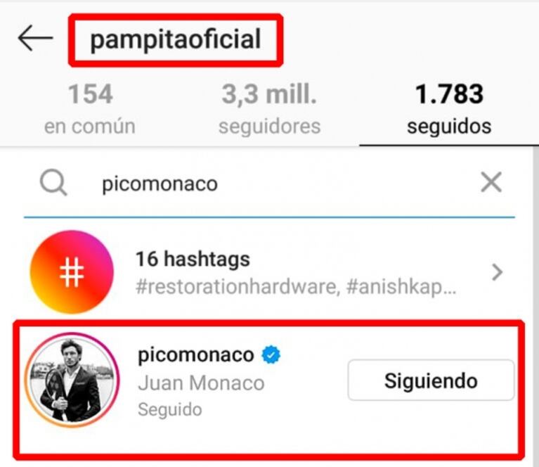 Fuerte gesto 2.0 de Pico Mónaco con Pampita luego de que la modelo blanqueara su romance con Mariano Balcarce