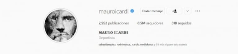 Fuerte gesto de Mauro Icardi: borró a Wanda Nara de su foto de perfil