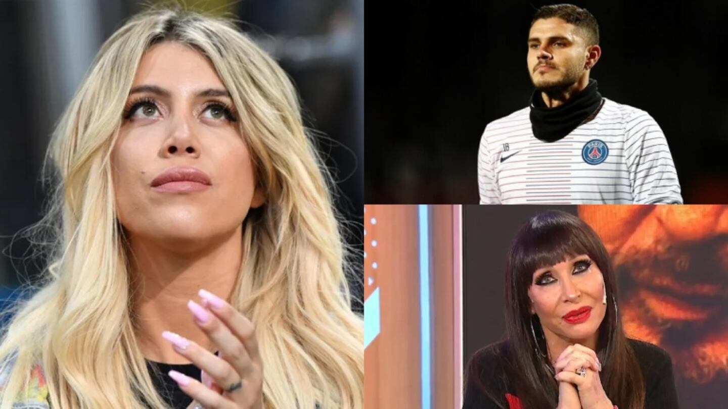 Fuerte gesto de Wanda Nara con Mauro Icardi tras su picante posteo en contra de Moria Casán (Fotos: Web)