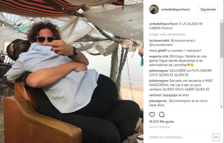 Fuerte mensaje ¡con foto! de Natalie Pérez, tras las versiones de crisis con su novio: "A la gilada ni cabida, in love"