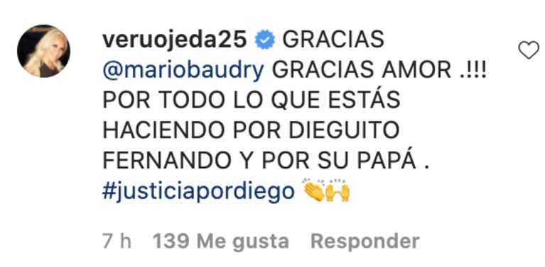 Fuerte mensaje de Mario Baudry y Verónica Ojeda sobre el caso Maradona: "Ahora vamos por los que le robaron todo" 