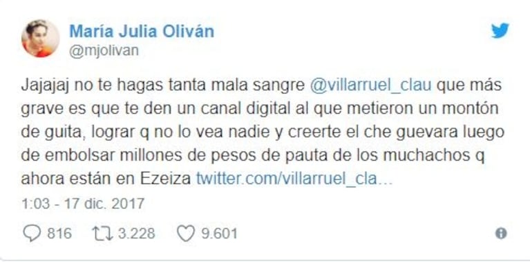 Fuerte pelea de María Julia Oliván con Claudio Villarruel… ¡y picantísima intervención de Federico D’Elía!