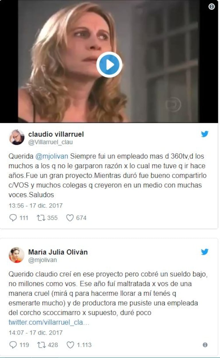 Fuerte pelea de María Julia Oliván con Claudio Villarruel… ¡y picantísima intervención de Federico D’Elía!