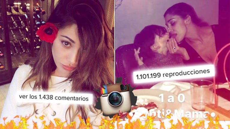 Fuerte polémica y debate! Famosa modelo argentina se filmó besando (con lengua) a su hijo. Foto: Instagram