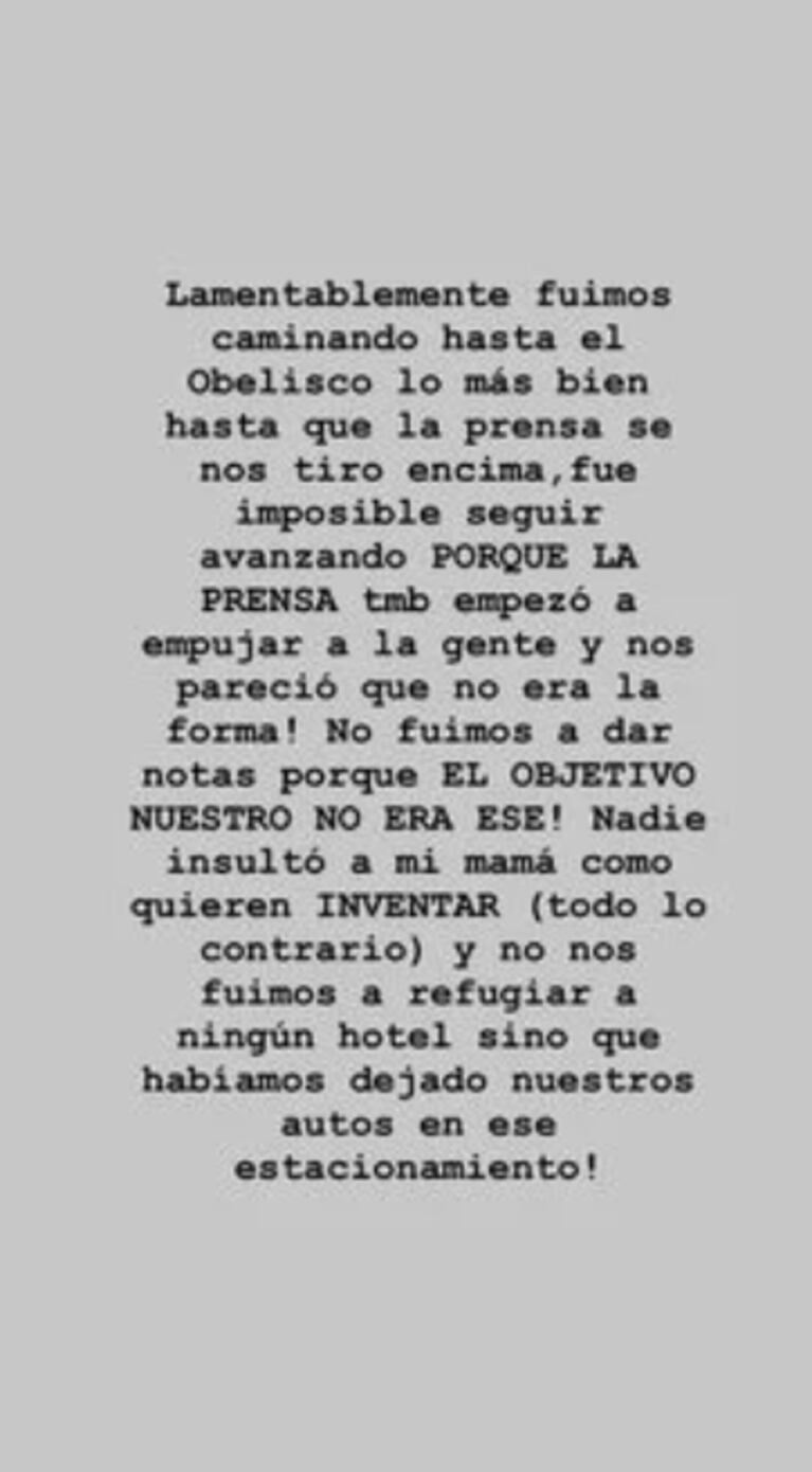 Fuerte reacción de Dalma Maradona ante la versión de que insultaron a Claudia Villafañe en la marcha de Diego: "Todo lo contrario"