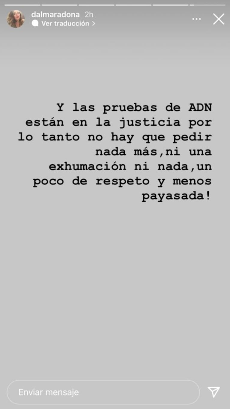 Fuerte reacción de Dalma Maradona luego del descargo de Santiago Lara: "Un poco de respeto y menos payasada" 