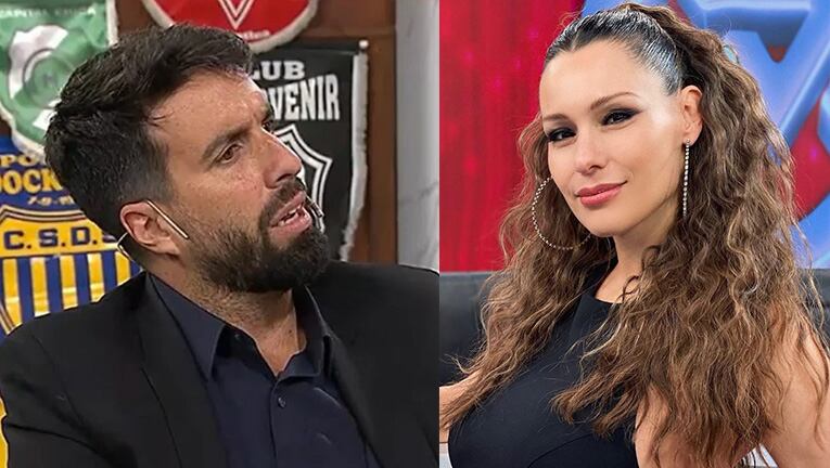 Fuerte reacción de Pampita al ver a Flavio Azzaro hablando de ella en TV.