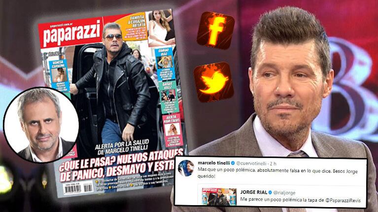 Fuerte reacción de Tinelli, tras la preocupante tapa de Paparazzi sobre su salud