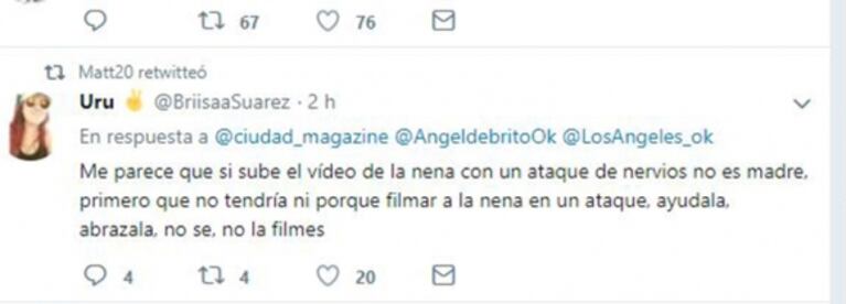Fuerte retweet de Matías Defederico en medio de su polémica separación de Cinthia Fernández