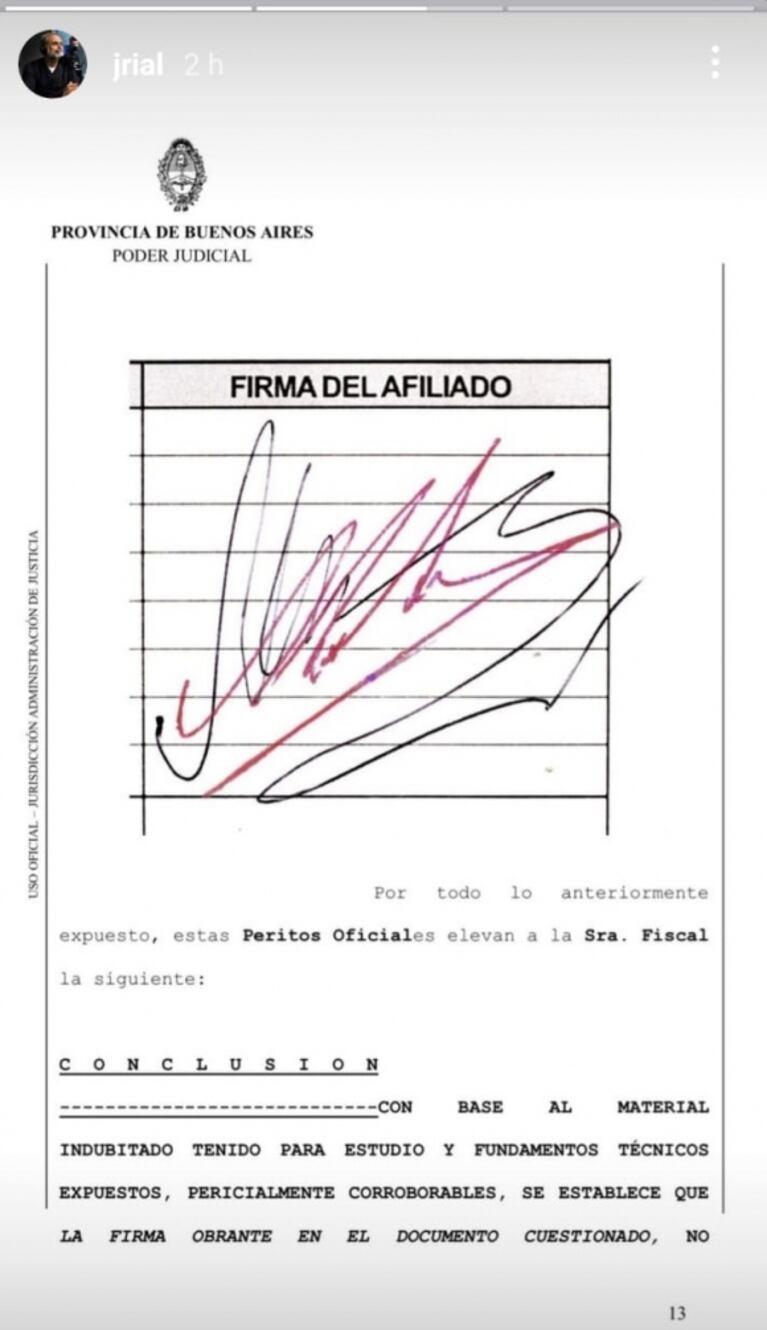 Fuerte revelación de Rial sobre la causa Maradona: "Las pericias caligráficas en varios documentos médicos arrojaron que las firmas eran truchas"