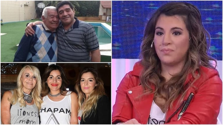 Fuerte texto de Gianinna Maradona contra Diego con un dato revelador sobre la muerte de su abuelo (Fotos: Web)