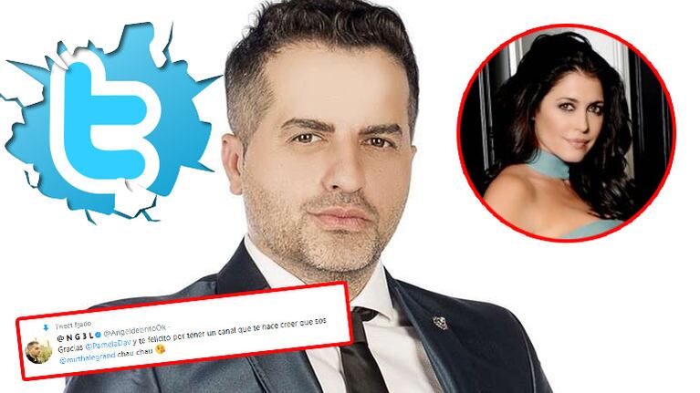 Fuerte tweet de Ángel de Brito contra Pamela David: Te felicito por tener un canal que te hace creer que sos Mirtha...