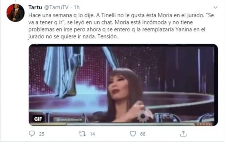 Fuerte versión ¡súper caliente! sobre quién podría reemplazar a Moria en el jurado de Cantando 2020... ¡y qué piensa Tinelli sobre su rol!